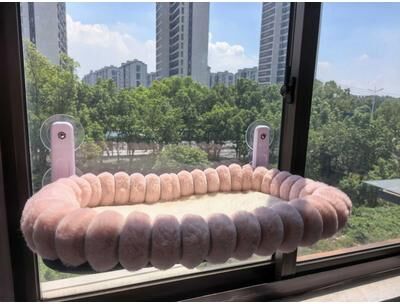 Inspired Living SunView Foldable Cat Window Hammock Bed pink
