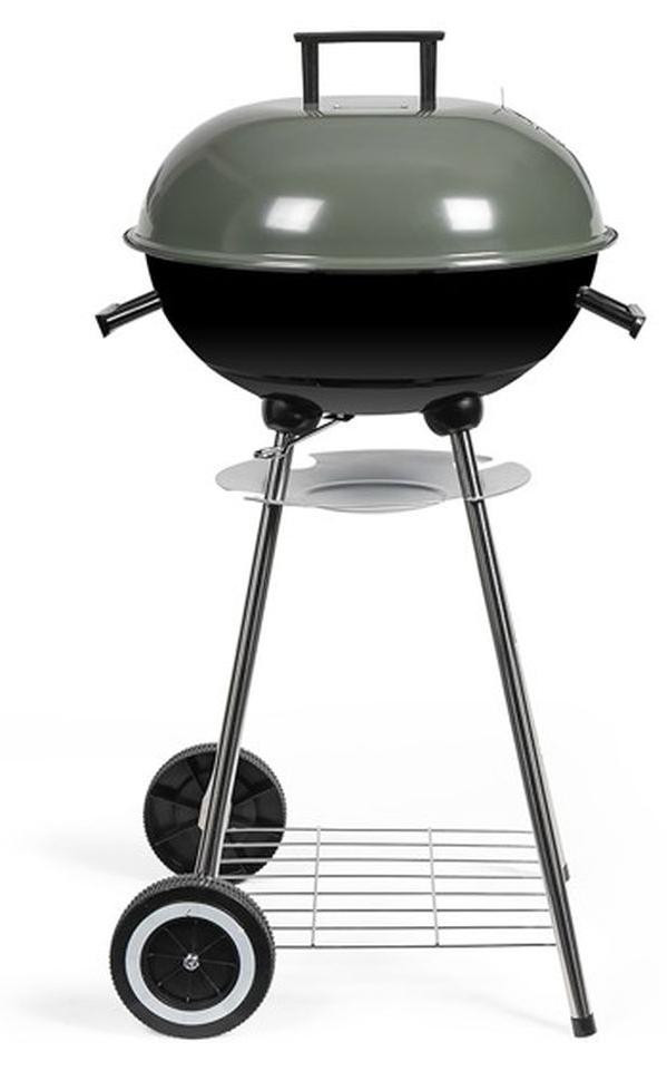LIVOO DOC172K Charcoal Kettle Barbecue - Chrome-plated Steel - Hoogte: 69,5 cm, Diameter: 41 cm