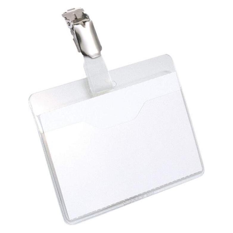Durable Hartfolien-Namensschilder mit Clip oben offen (810619)