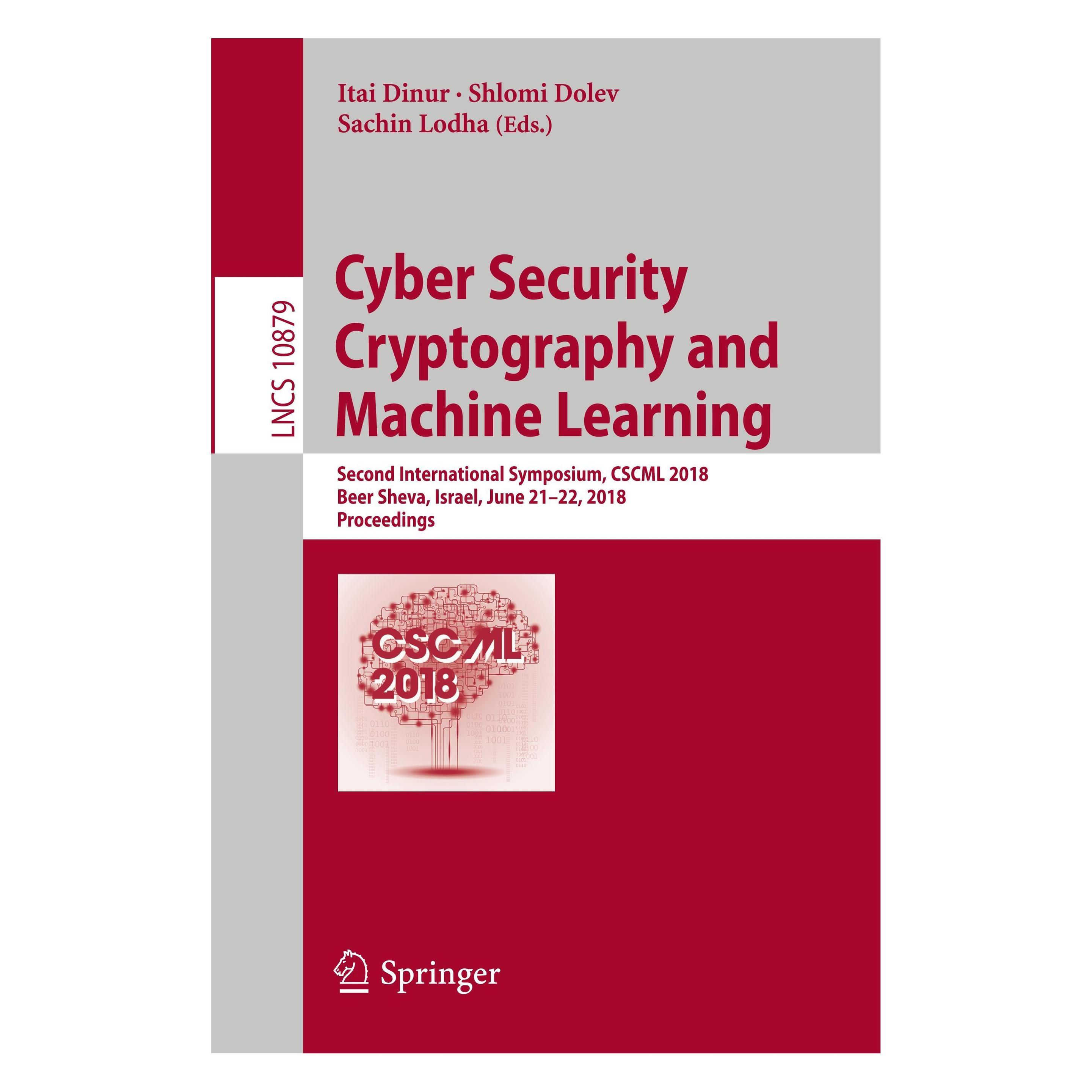 Springer Cyber Security Cryptography and Machine Learning (Englisch, Softcover, Itai Dinur, Sachin Lodha, Shlomi Dolev) (33467476)