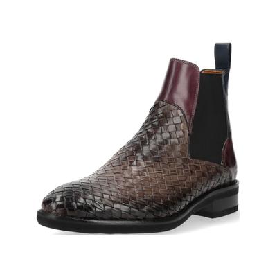 Stiefelette MELVIN & HAMILTON "Melvin & Hamilton Stiefelette Leder", Herren, Gr. 42, braun, rot, Leder, Schuhe Stiefelette