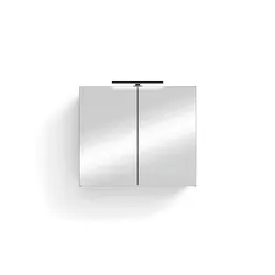 by Living Spiegelschrank   ¦ grau ¦ Maße (cm): B: 70 H: 60