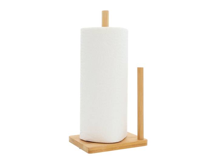 QUVIO Keukenrolhouder - Lichtbruin - Hout