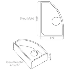 Neuesbad Wannenträger für Ravak Rosa 150x105 Ausf.li. SW84400