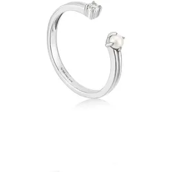 ANIA HAIE - ADJUSTABLE RING - PEARL SPARKLE - silber