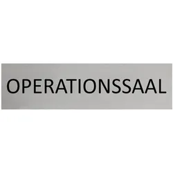 CombiCraft Aluminium Türschild Operationssaal 165x45mm mit 3M-Tape