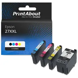 Druckerpatrone kompatibel mit Epson 27XXL (T2791/12/13/144010) - 4-Farben - Hohe Kapazität - Multipack – 1133727