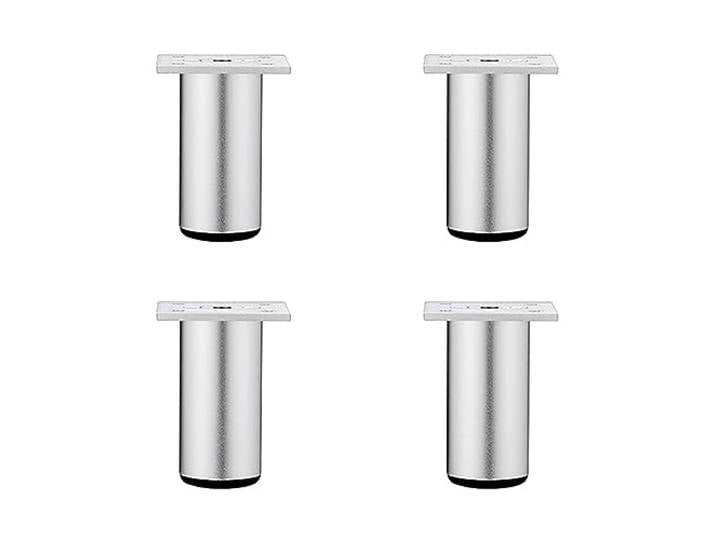 LSAfhDYG Möbelfüße, 4 Stück Sofabeine aus Aluminiumlegierung, runde Couch-Ersatz-Stützfüße(350mm/13.8in)