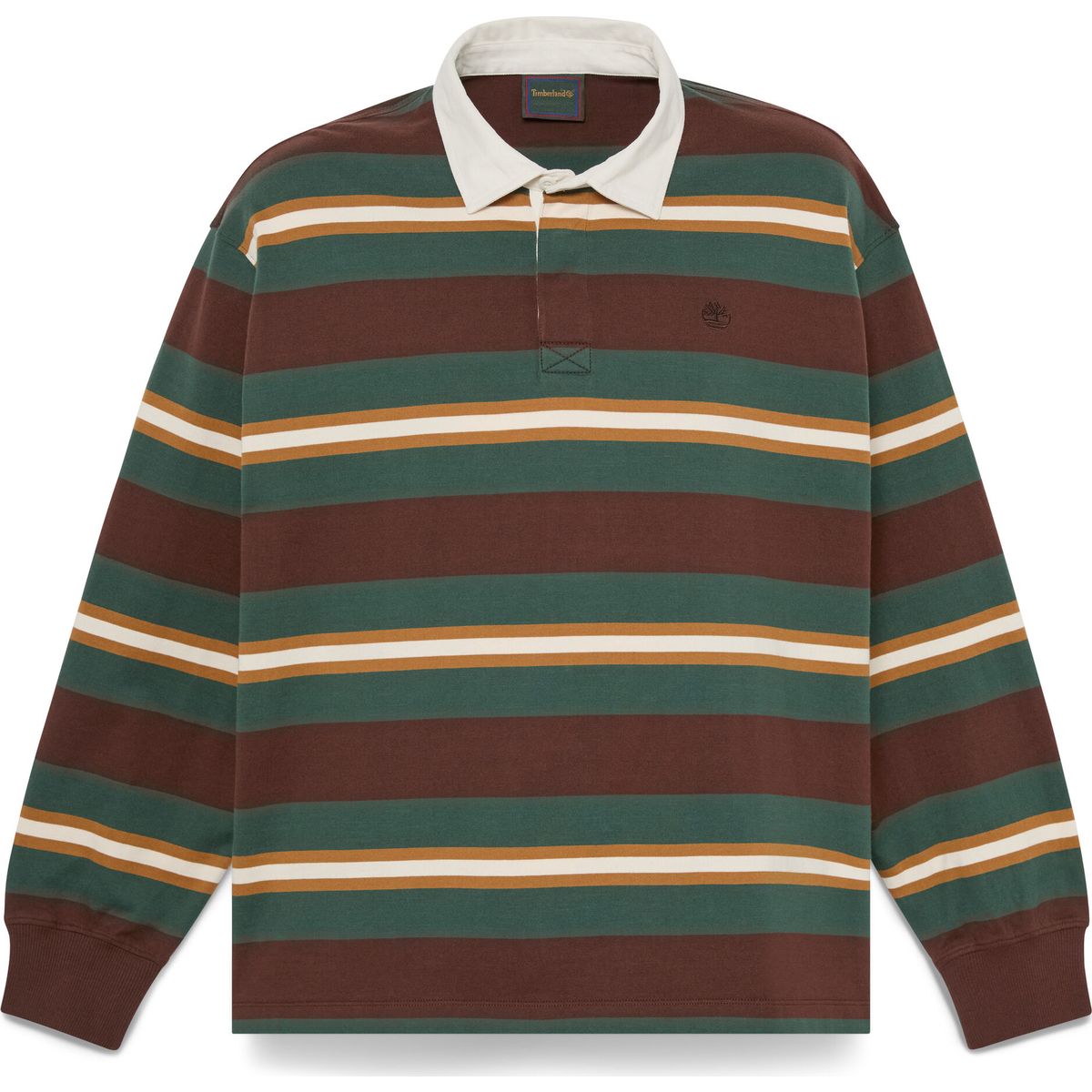 Timberland Mens LS Striped Rugby Polo chicory cof yd XL TBC0YHBDAIL1-XL