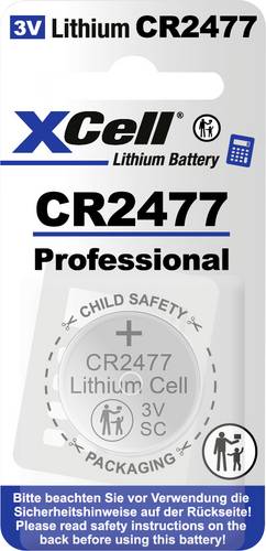 XCell Knopfzelle CR2477 3V 1 St. 950 Lithium