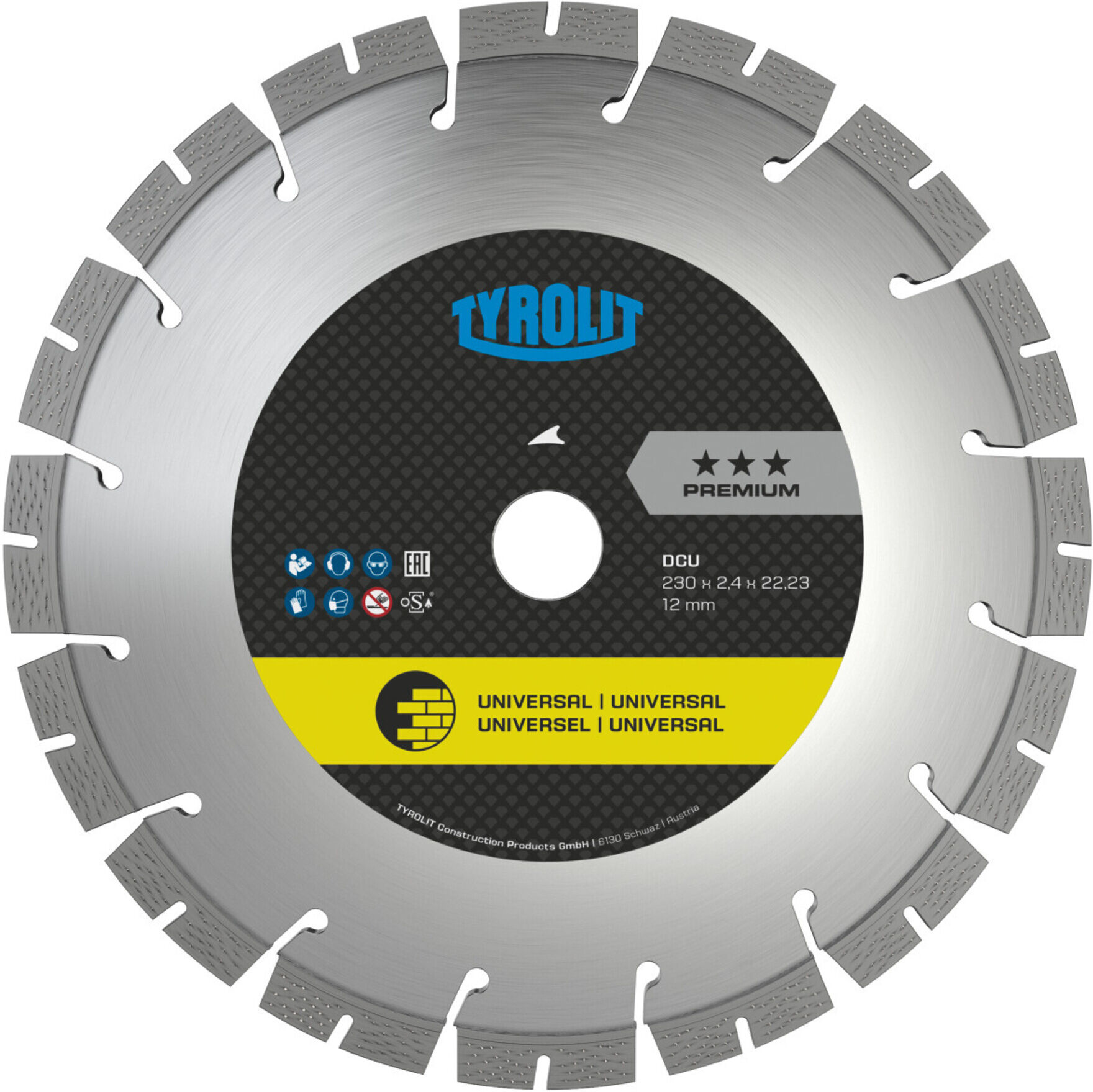 TYROLIT Diamant-Trennscheibe PREMIUM*** Hochleistung, Scheiben-Ø: 230 mm (34434386)