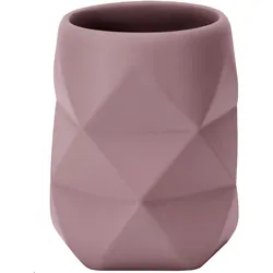 Zahnputzbecher CRACKLE (LBH 8x8x10 cm) - rosa - LBH 8x8x10 cm