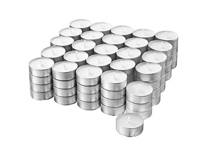 Ikea Lot de 100 bougies en cire blanche