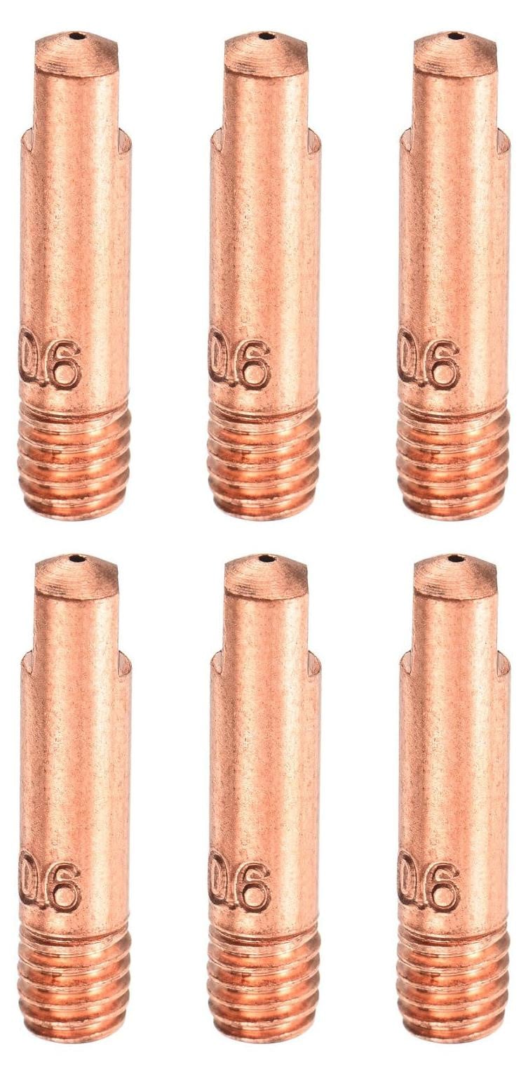 Selius MIG lasbrander contactpunt 0,024 inch, koper, 6 stuks