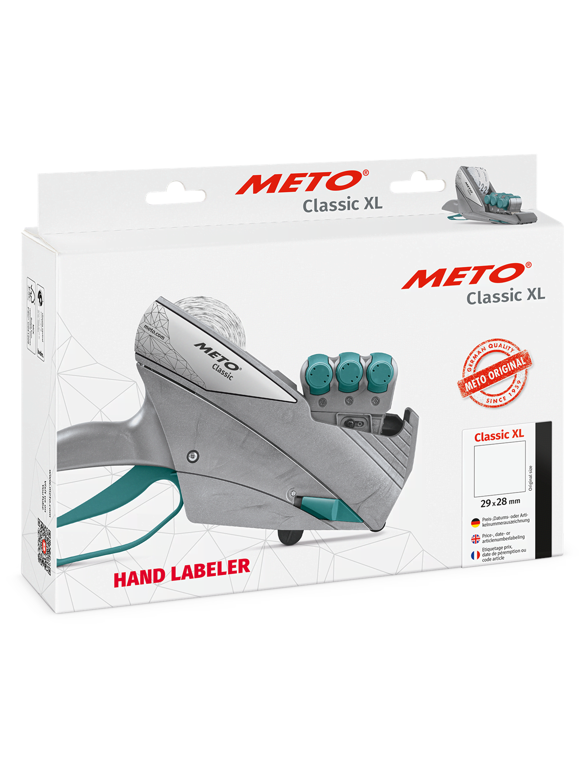 METO Classic XL 3329 29x28 Handheld Pricing Gun