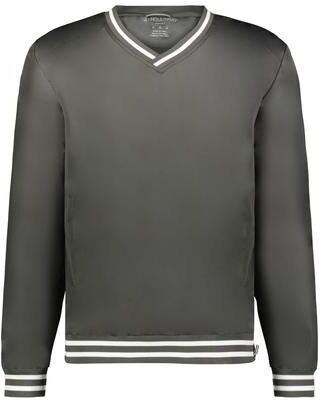 Holloway 229022 HERITAGE WINDSHIRT in Carbon/White size 2XL   Polyester