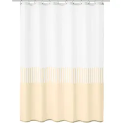 Kleine Wolke Duschvorhang TXT Cassia Sandbeige 180x200 cm