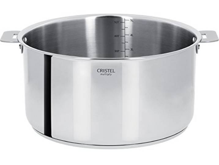 Cristel - C14QMP- Casserole inox 14cm sans poignée amovible- Collection Casteline