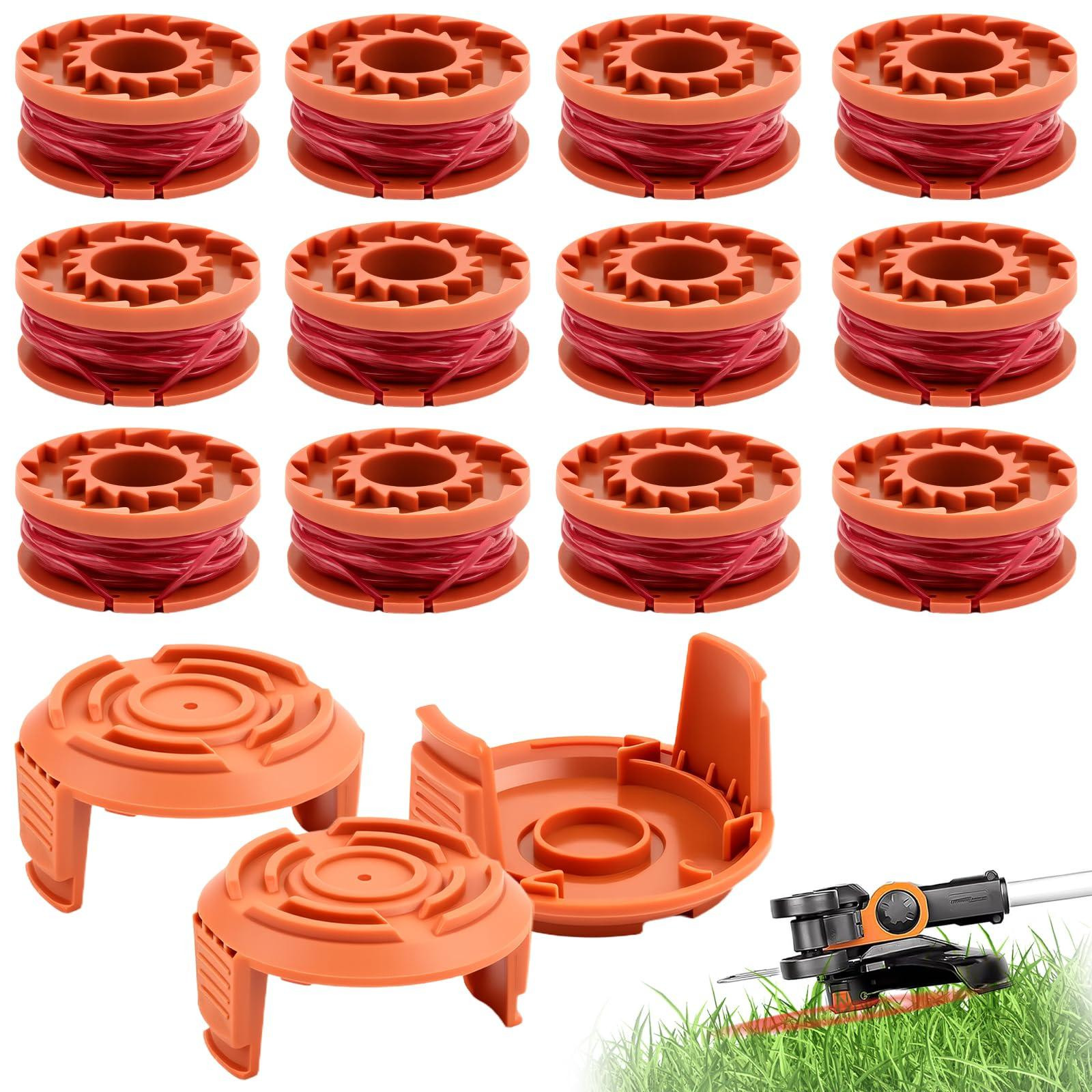 Selius 15 stuks vervangende grastrimmerspoel met duurzame nylon draad