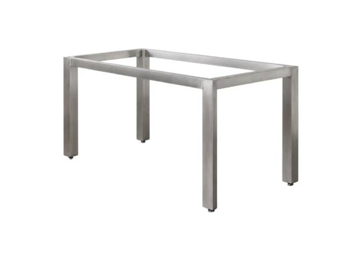 VM Europa Tischgestell Edelstahl V2A - 140 x 60 cm 72-74 cm Hoch Tischuntergestell Metall nach Maß Designer Tischgestelle V2A Tischfüße & Tischbeine Edelstahl