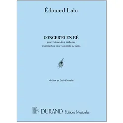 Concerto en re pour violoncelle et orchestre pour violoncelle et piano, Fachbücher von Edouard Victor Antoine Lalo