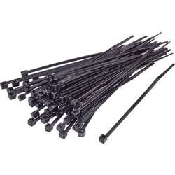 TRU COMPONENTS 1592863 TC-CVR240LBK203 Kabelbinder 240 mm 7.60 mm Schwarz UV-stabilisiert 100 St.