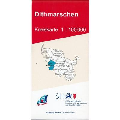 Dithmarschen Kreiskarte 1 : 100 000, Karte von , Landesamt f.Vermessung, 978-3-89130-358-0