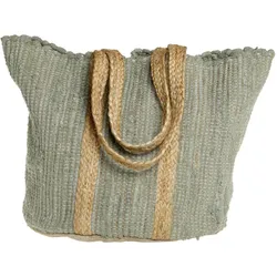 Chic Antique Strandtasche aus recyceltem Garn, grün