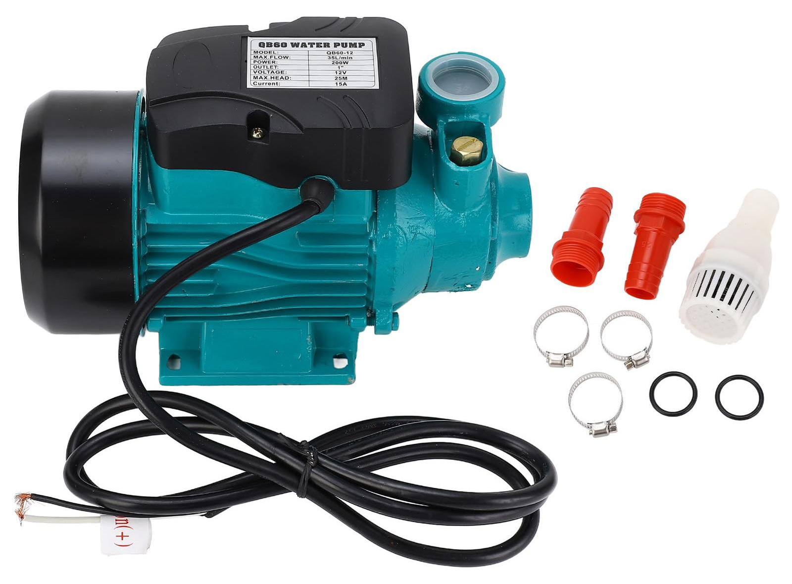 Dripio Zonnepomp Gelijkstroom 200W 12V met 35 liter per minuut en 25 meter opvoerhoogte