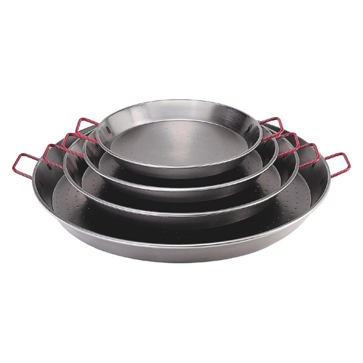 de Buyer La Lyonnaise Paellapfanne Viva España mit 2 Griffe (Paella Pfanne, 28 x 4.80 cm) (5026.28N)