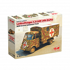 ICM - Lastkraftwagen 3,5 t AHN with Shelter - 1:35 - 189 Teile 306607