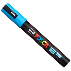 UNI MITSUBISHI uni-ball Pigmentmarker POSCA (PC-5M), hellblau