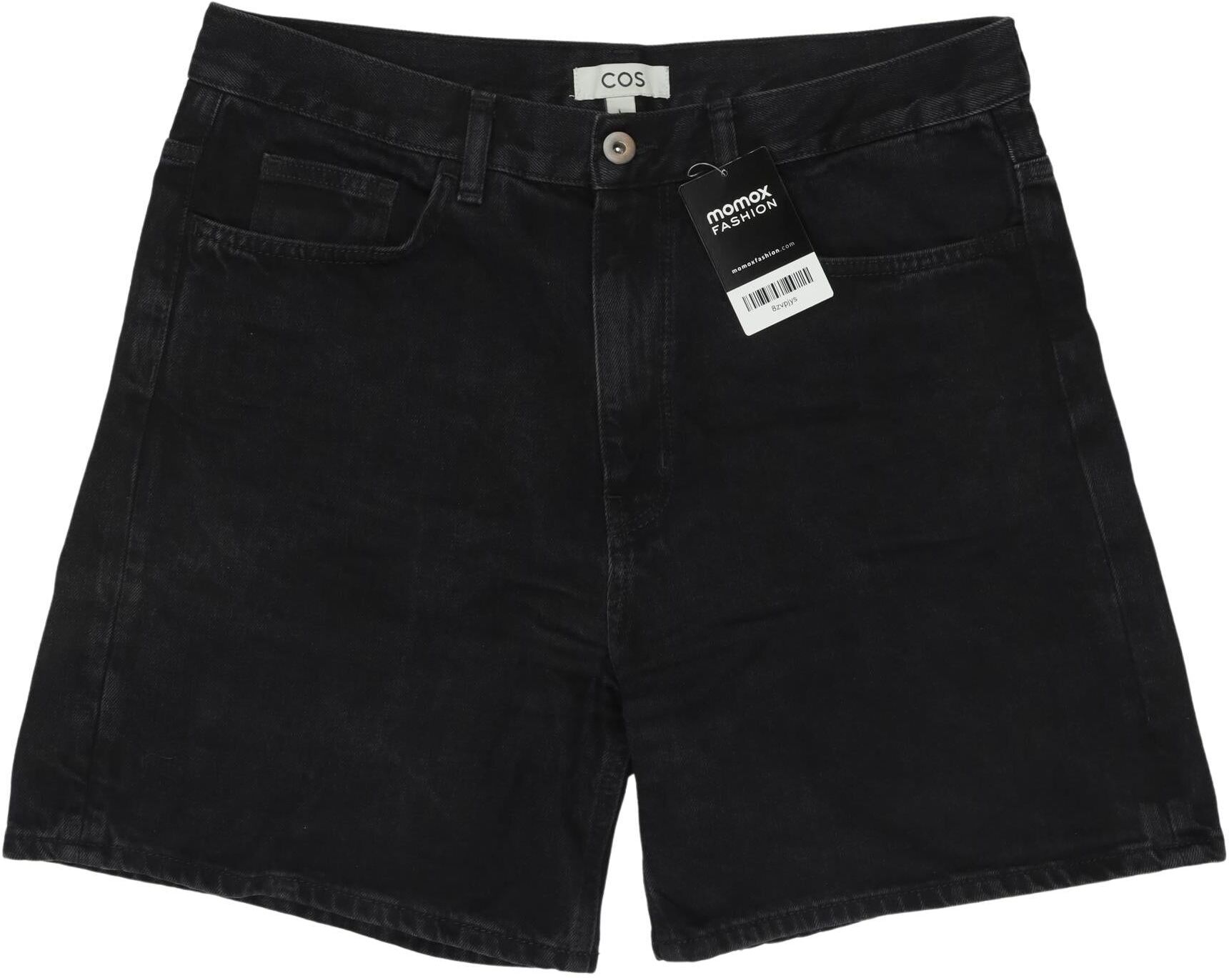 COS Damen Shorts, Schwarz, Gr. W31, Baumwolle - Second Hand