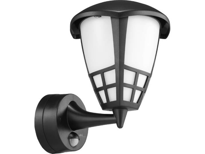 Applique avec capteur Maclean MCE518 B 1xE27 noir IP65 max 60W