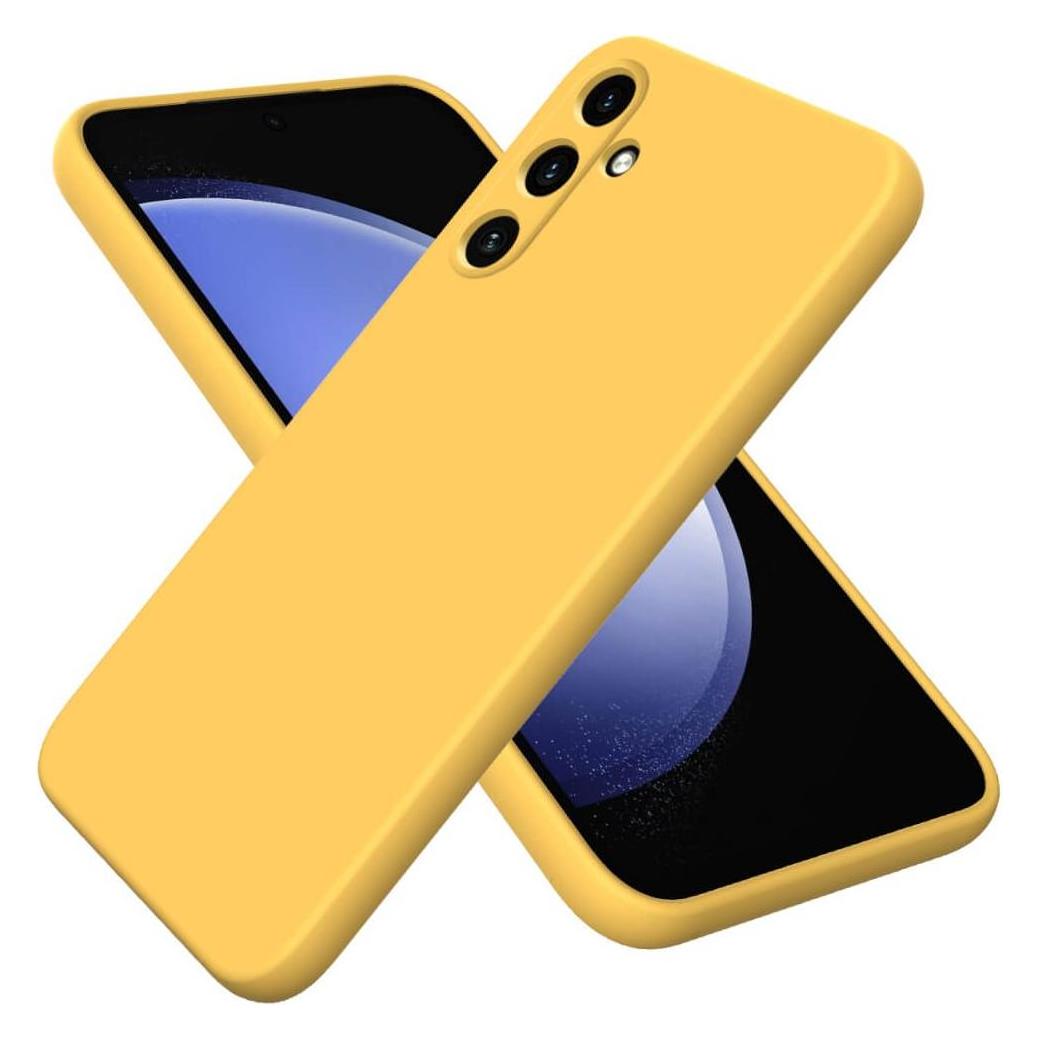 Cover-Discount Galaxy A35 - Silikon Gummi Hülle gelb (Samsung Galaxy A35) (660174435D)
