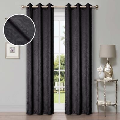Superior Wave Washable Room Darkening Curtains, Set of 2 Panels