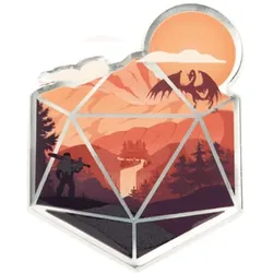 Crit Stones The d20 Hero Pin