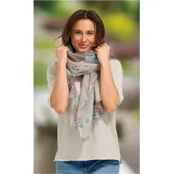 Leinenschal in Druck natur von DW-Shop, Natur