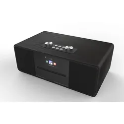 Albrecht DR 690 CD, DAB+/UKW/Internet/CD, Schwarz Holzgehäuse, 2,8" Farbdisplay,