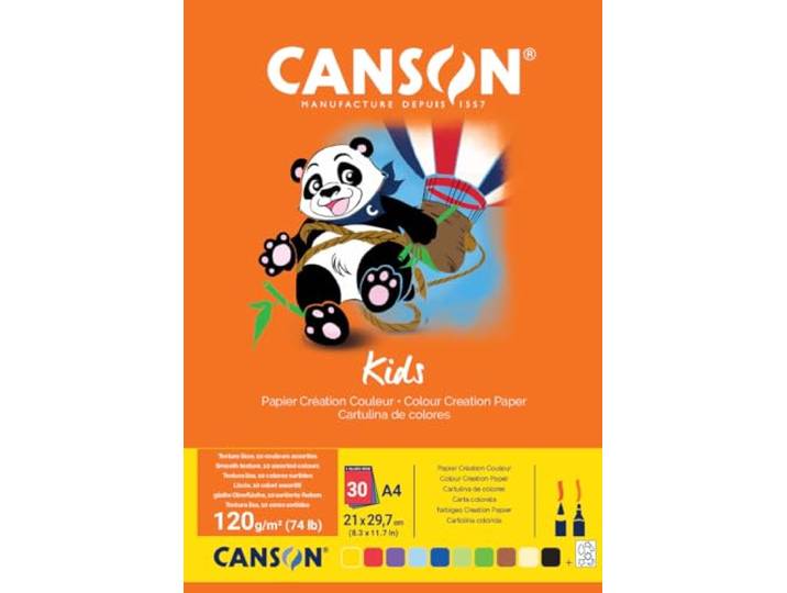 Canson 400015600 Hobby, gekleurd papier, A4, gesorteerd