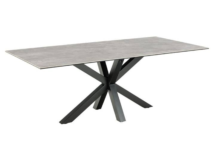 freiraum Esstisch Heaven, in Grau, Glas-Keramik, Stahl - 200x75,5x100cm (BxHxT)