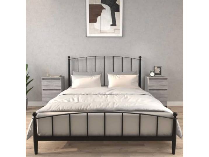 HEFZGDB Nachttische 2 Stück Grau Sonoma 40x35x70 cm mit Stauraum und Holzwerkstoff für Schlafzimmer und Wohnraum