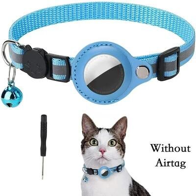 Uplift Essentials Anti Lost Reflective GPS Tracker Collar With Integrated Safety Case blue