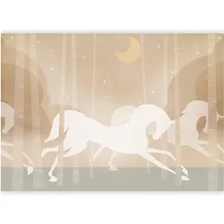 Artgeist, Tapete, Fototapete - Rushing Steeds (250 x 175 cm)