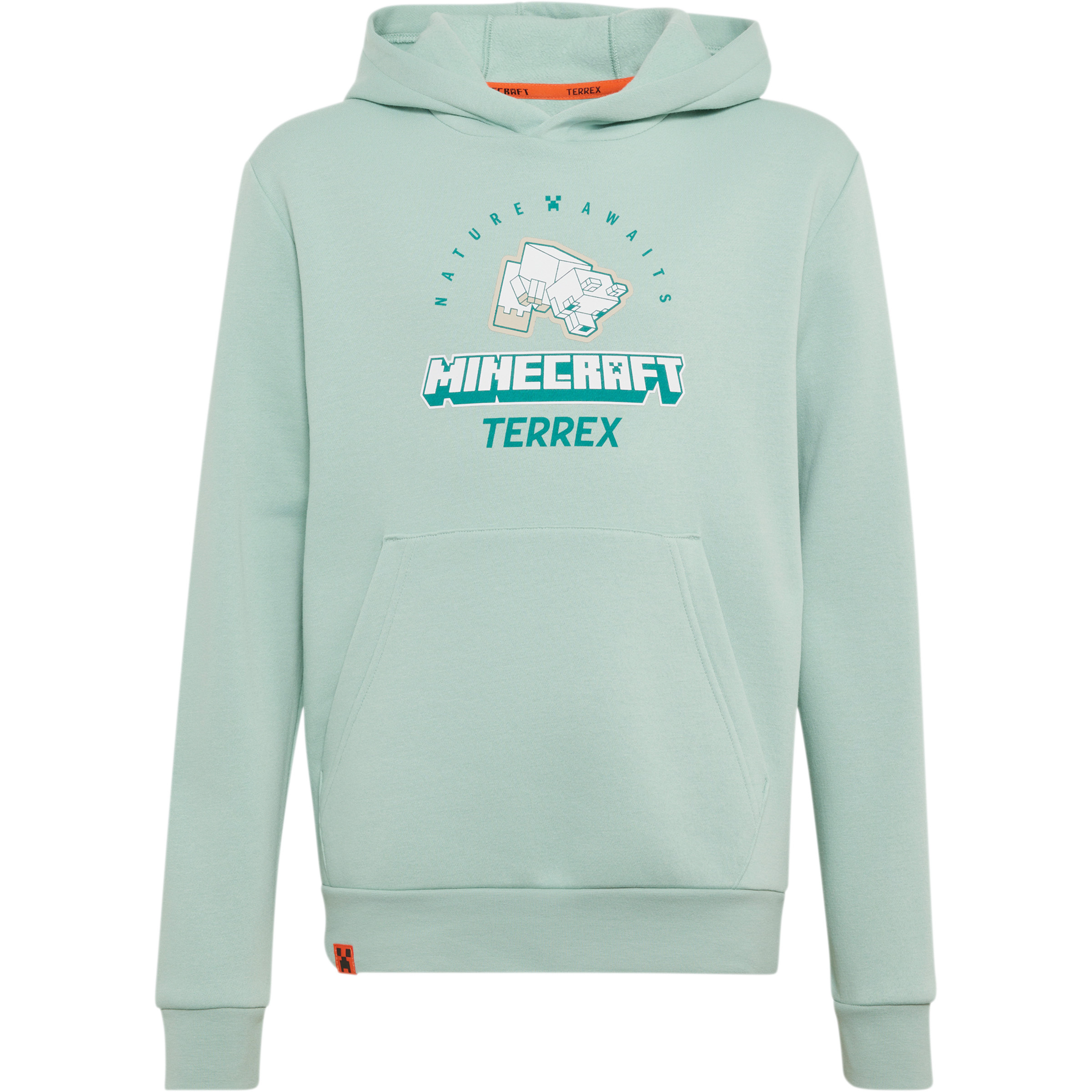 adidas Terrex Minecraft Kinder Hoodies gruen Größe 116 Lifestyle Atmungsaktiv