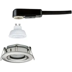 Paulmann, Einbauleuchte, 92415 Nova LED-Einbauleuchte GU10 4.9 W Eisen (gebürstet) (GU10, Aluminium, Kunststoff)