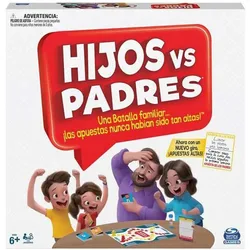Spin Master Tischspiel Hijos vs Padres 206 Stücke 26,99 x 26,99 x 5,4 cm (Multilingual, 2 Spieler)