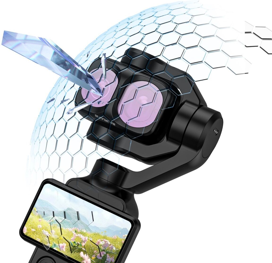 INF Pocket 4P einstellbarer ND-Filter, kompatibel mit Schott, schneller Clip-On, kratzfest, Schwarz