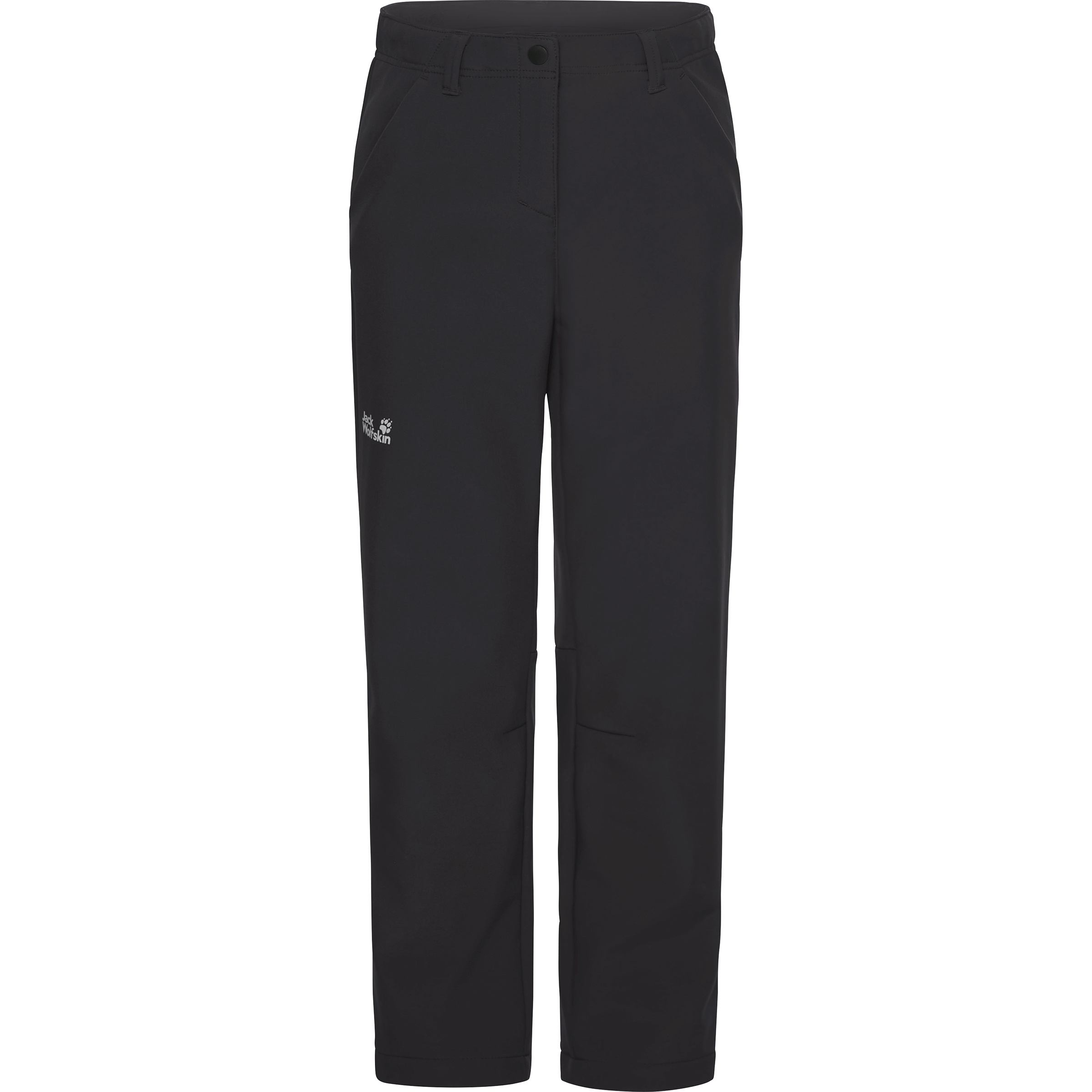 Jack Wolfskin Fourwinds Hose Kinder Softshellhose schwarz Größe 140 Trekking Wasserabweisend Wasserabweisend
