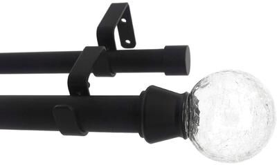 Urbanest "Crackle Glass Manhattan 1"" 3/4"" Double Drapery Curtain Window Rod"